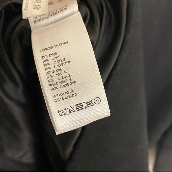 KATE SPADE | Saturday Piped Overside Wool Coat Black - Picture 6 of 7